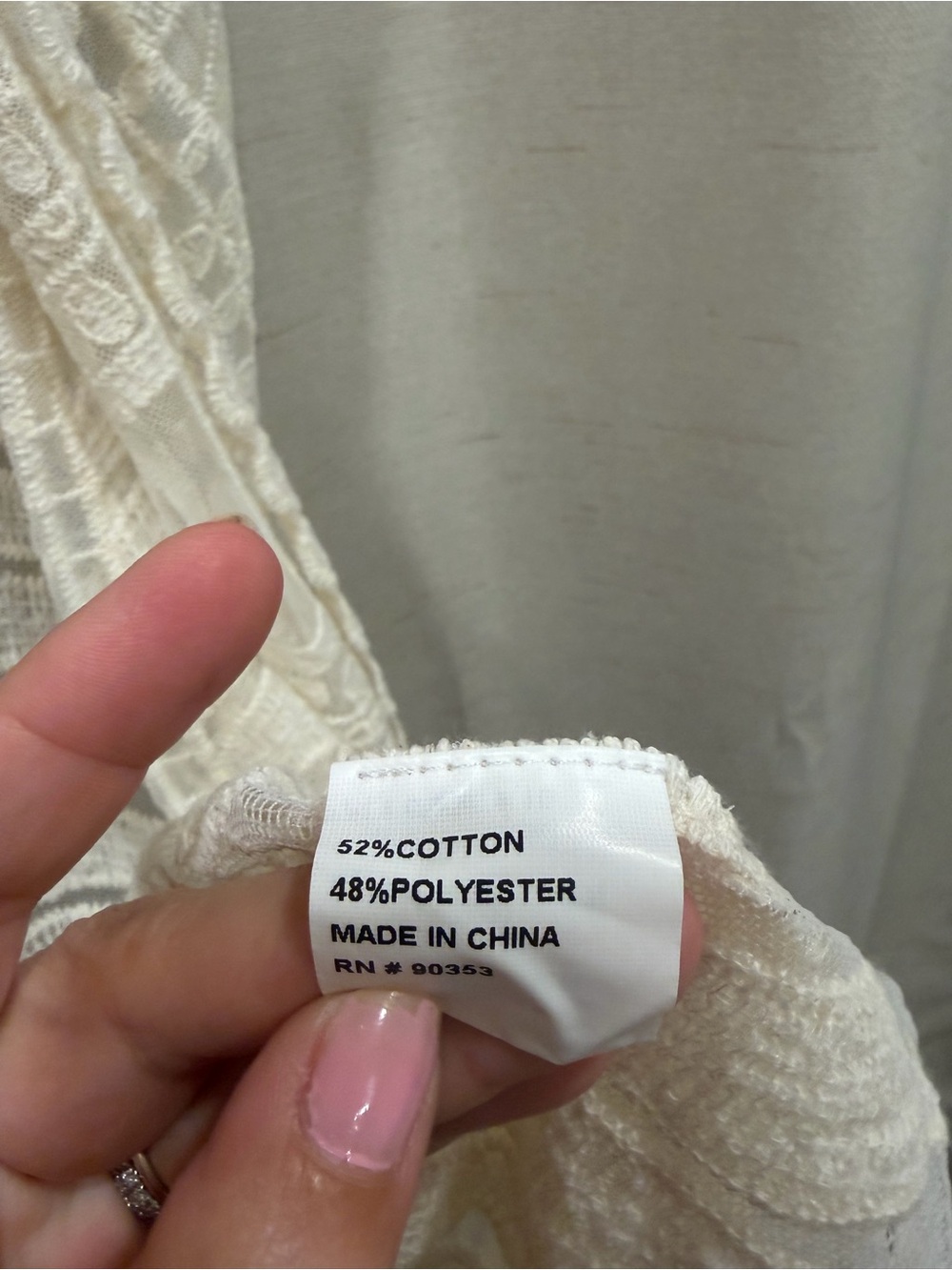 Rebellion Crochet Lace Duster Kimono in Ivory - Picture 5 of 8